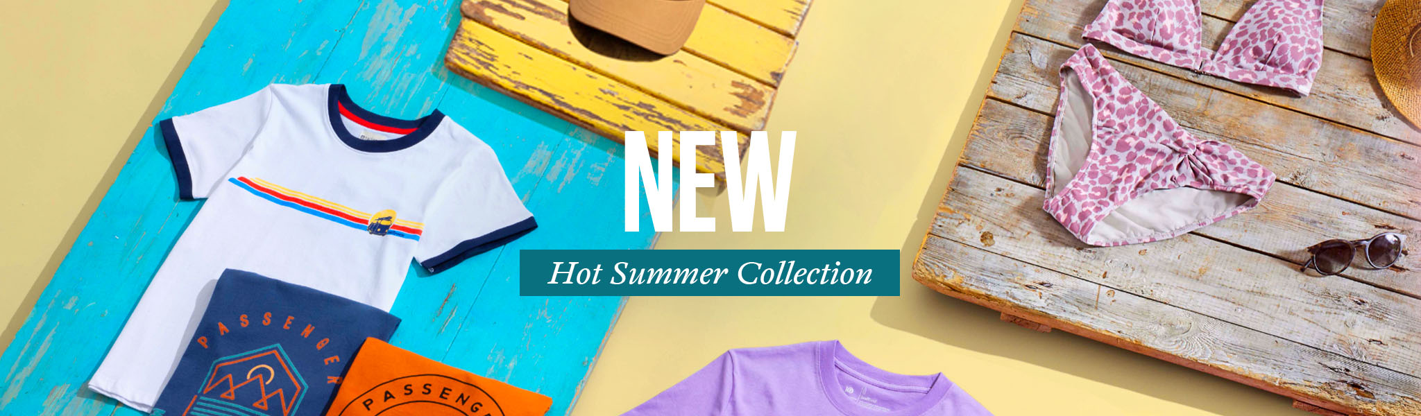 New Hot Summer Collection - Summer clothing product background