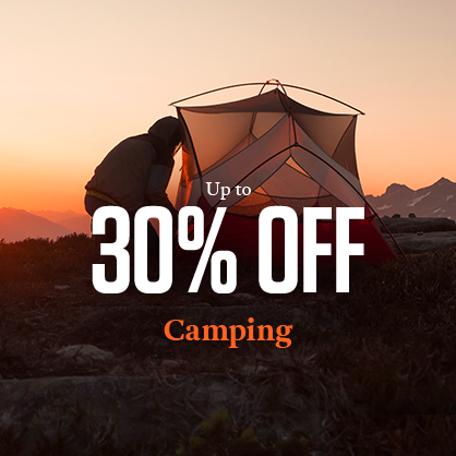 Shop Up to 30% off selected camping. 