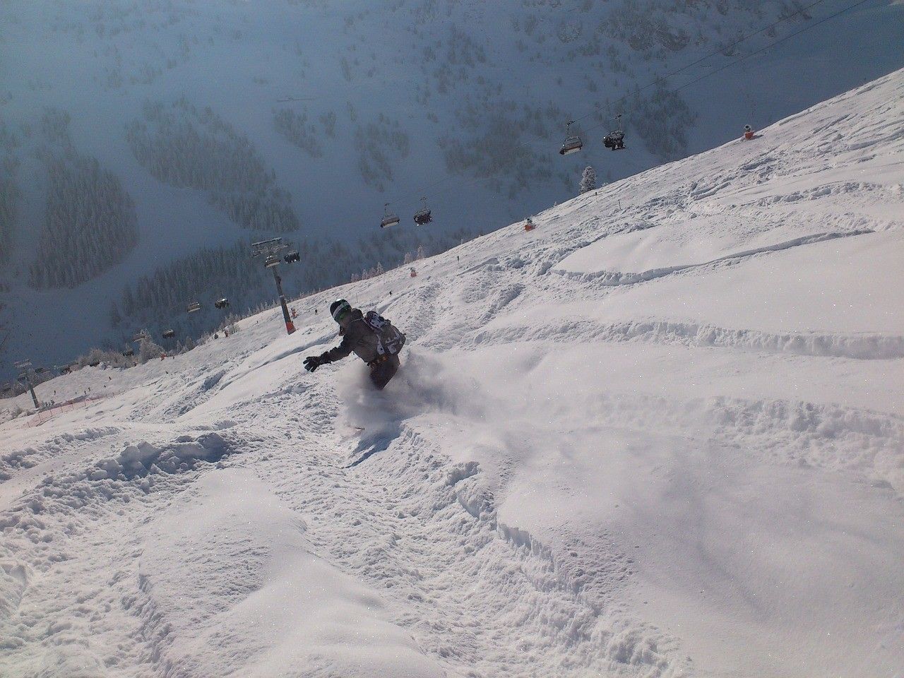 Man Snowboarding