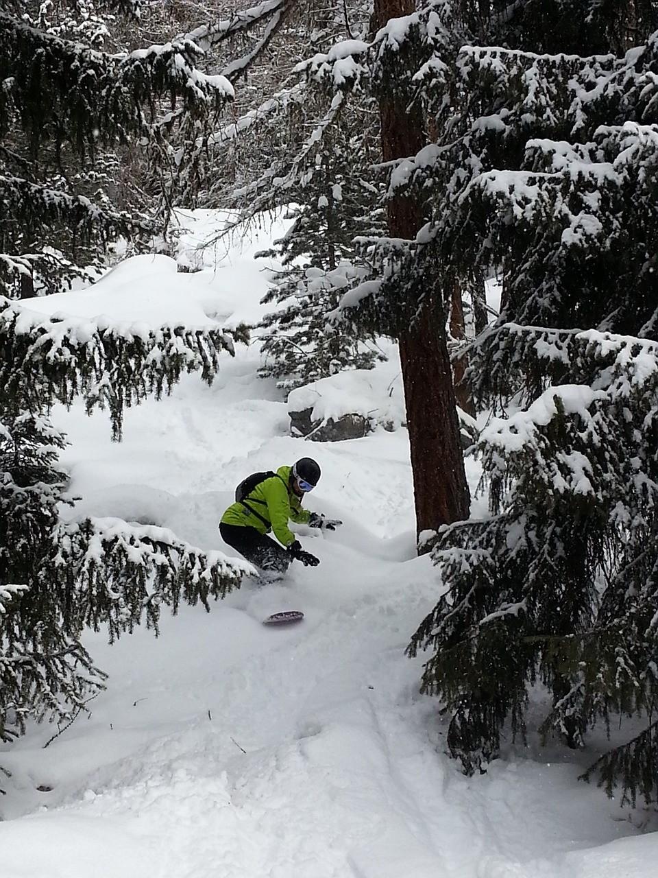 Man Snowboarding