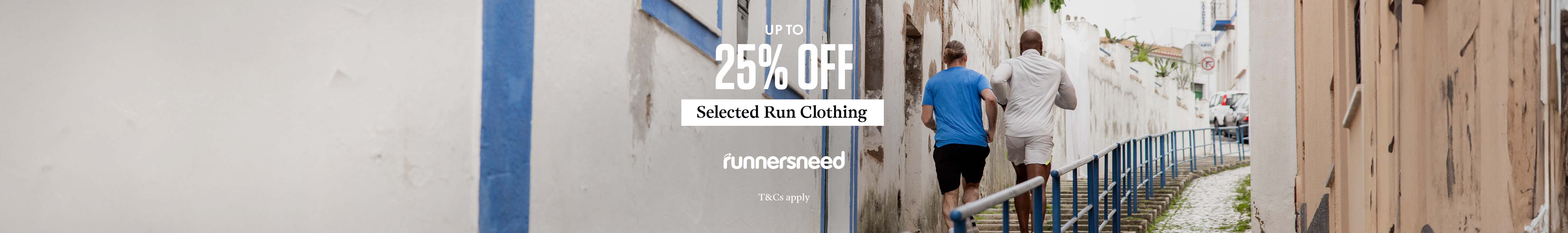 Shop up to 25% off selected run clothing