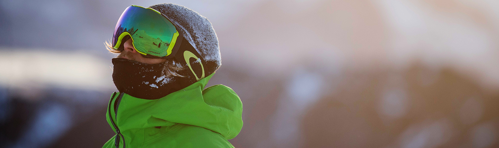 Man wearing Oakley Goggles