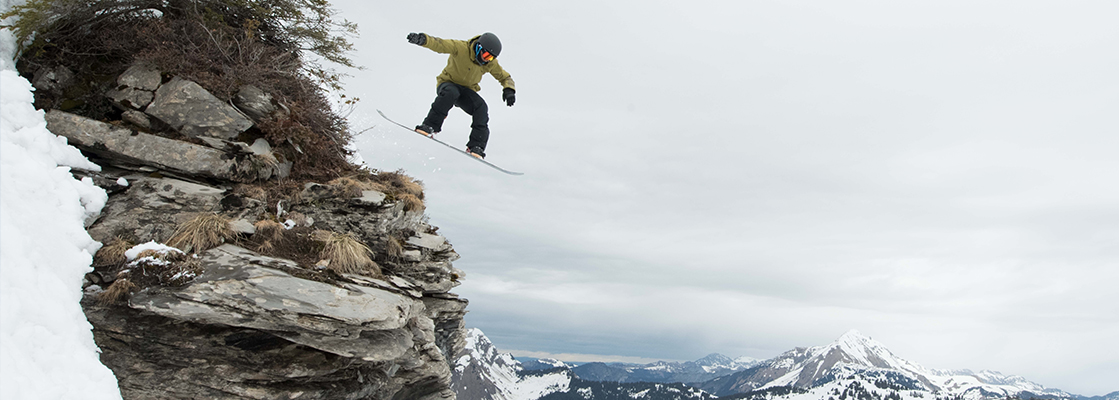 Man Snowboarding