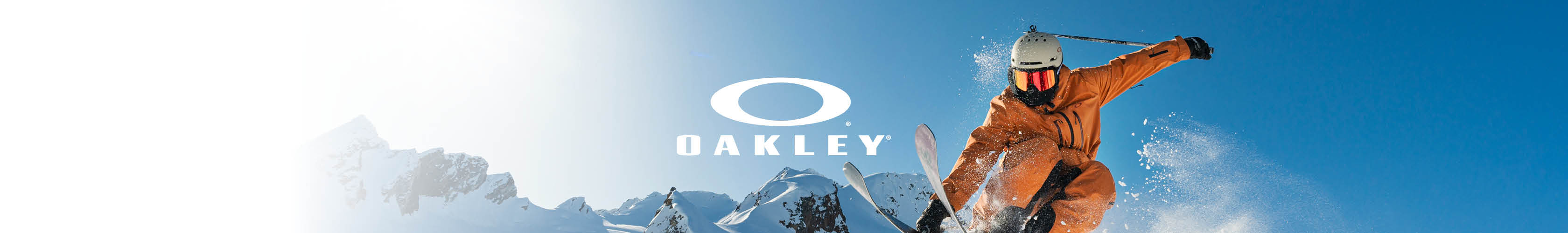 Oakley header with oakley logo