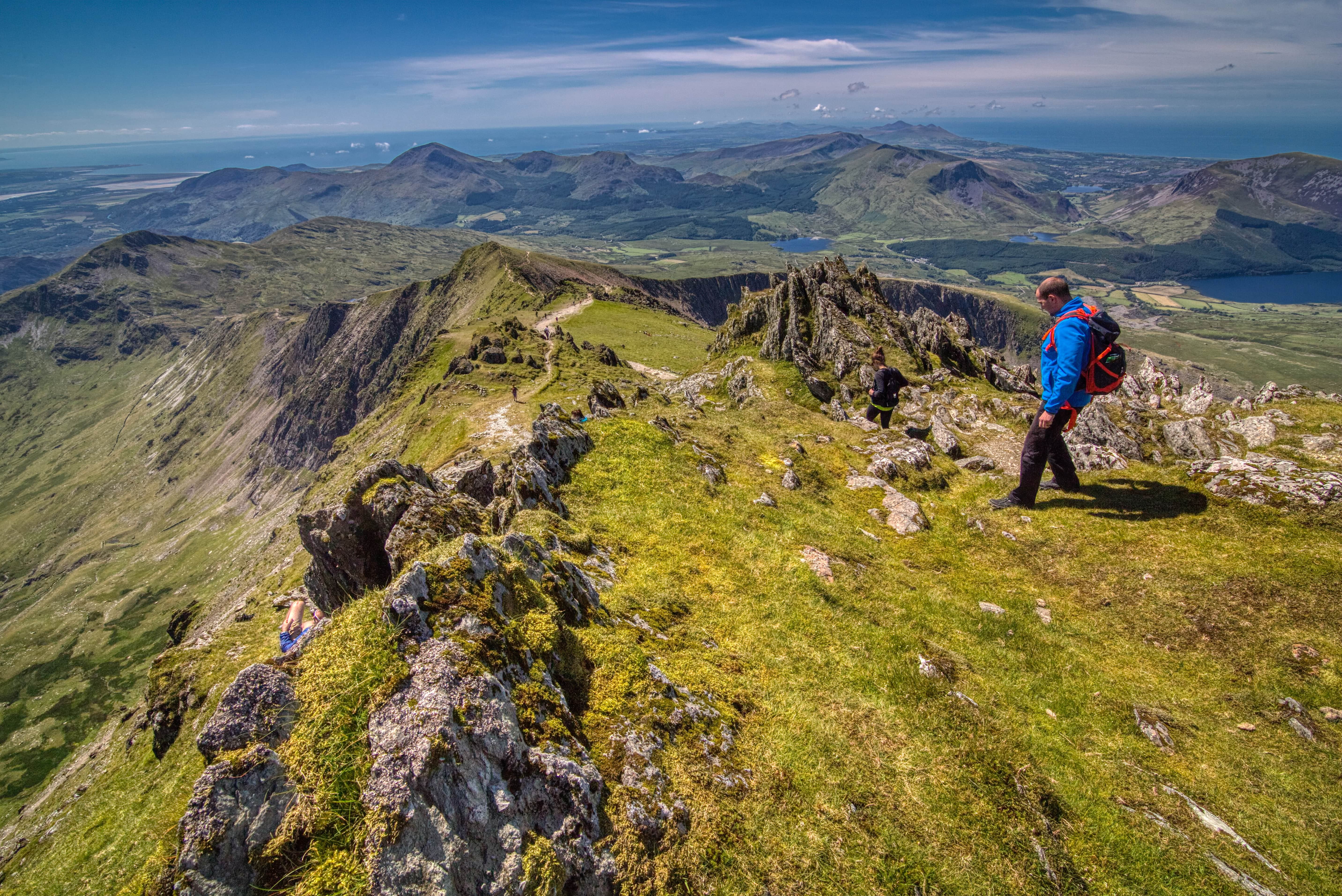 An image of a man on a hike up Snowdon 