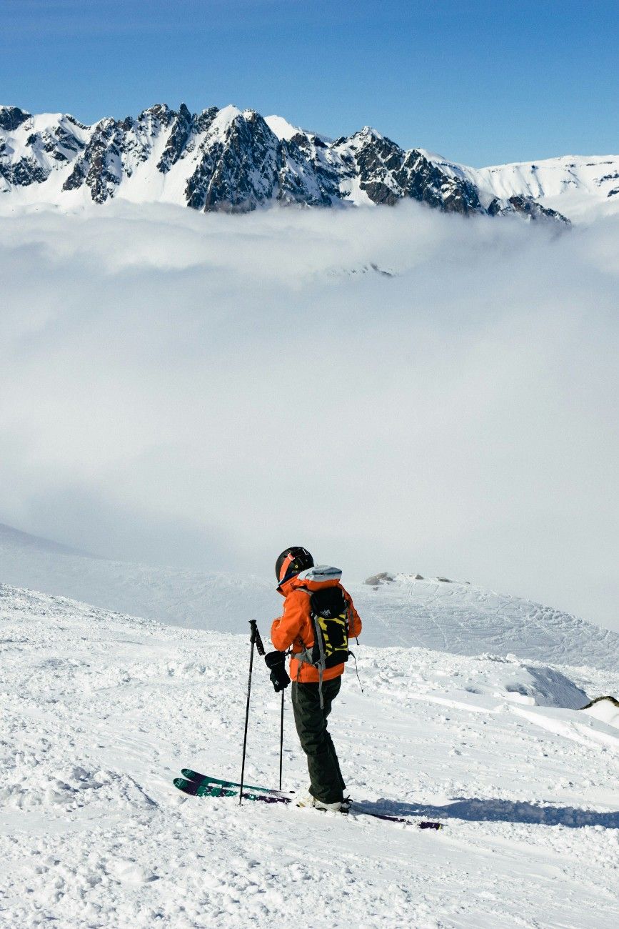 A man skiing at Chamonix