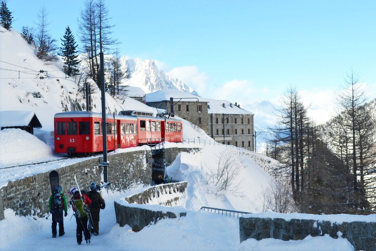 Electric train at Chamonix 