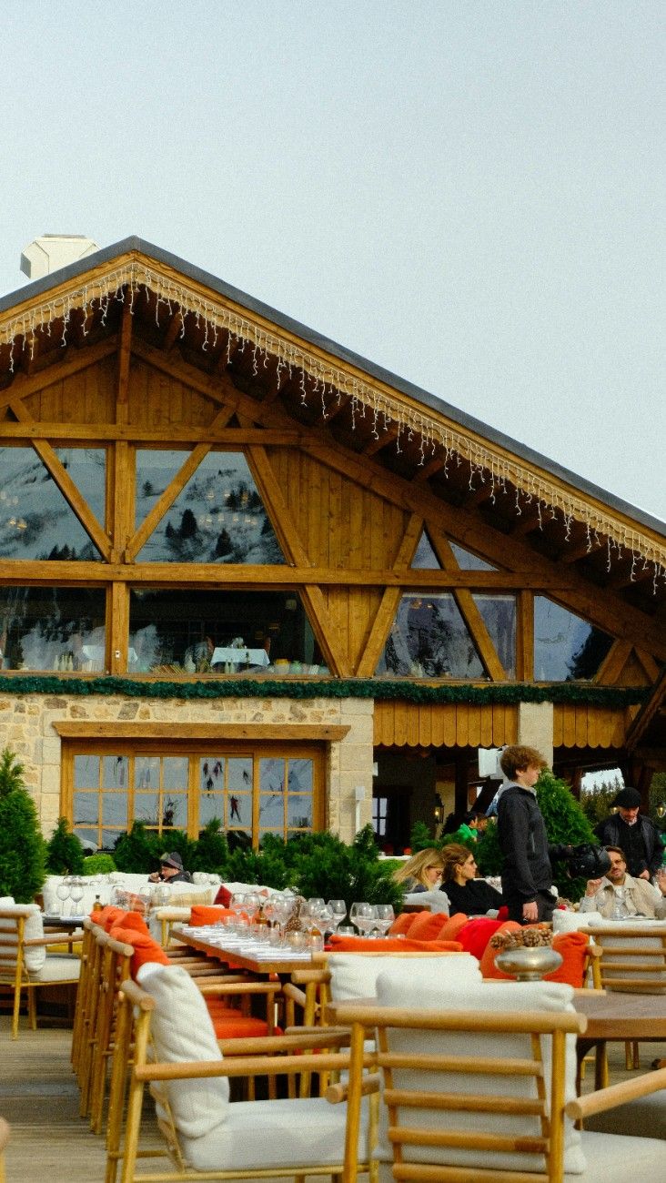 A restaurant at Courchevel ski resort