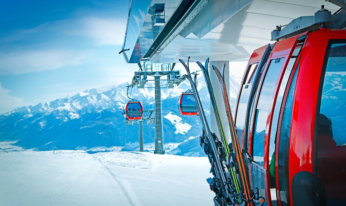 The gondola at Kitzbuhel Ski Resort