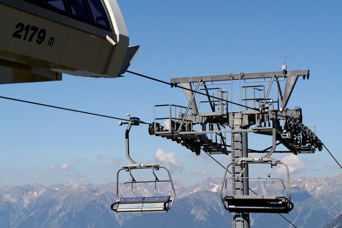 The chair lifts at Obergurgl 