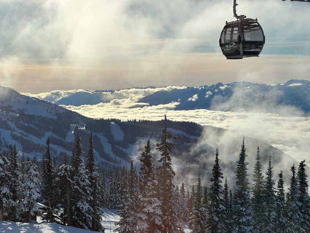 The Peak to Peak Gondola in Whistler Ski Resort