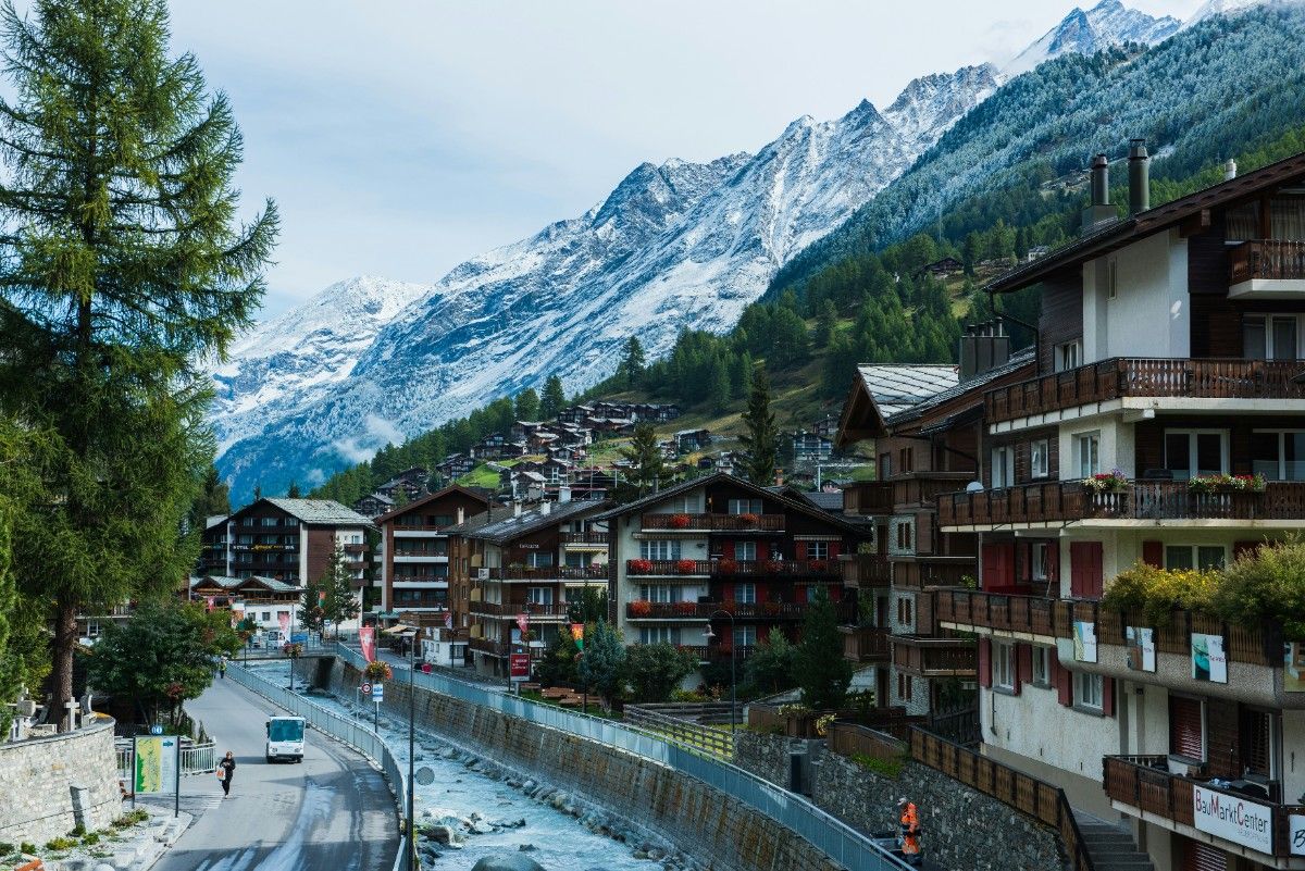 Zermatt ski resort, Switzerland 