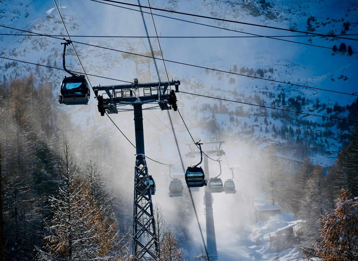 An image of a chair lift in Zermatt 