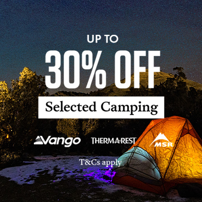 Shop Up to 30% off selected camping. 